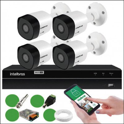 Kits de Câmeras de Segurança (Monitoramento Local e Remoto)