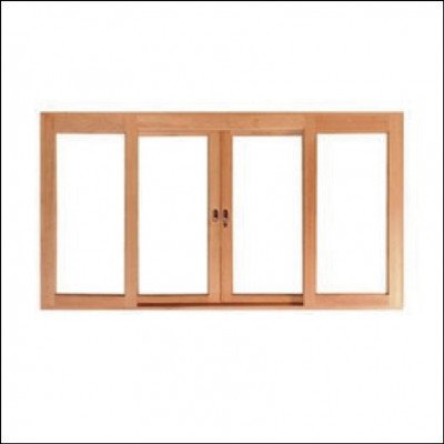 Vitrô de Correr Reto Panorâmico 4 Folhas