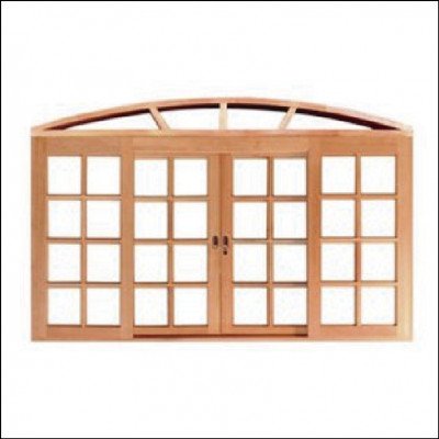 Vitrô de Correr Arco Quadriculado 4 Folhas