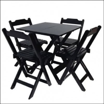 Mesa e Cadeiras Dobráveis