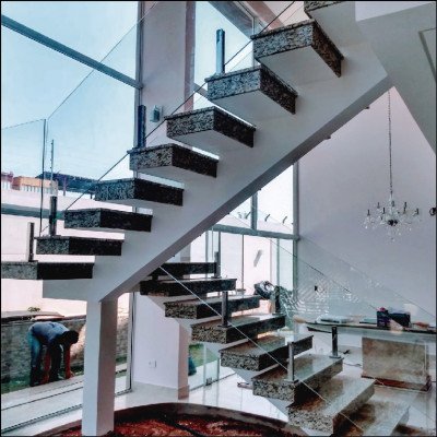 Guarda Corpo Escada em Vidro Temperado