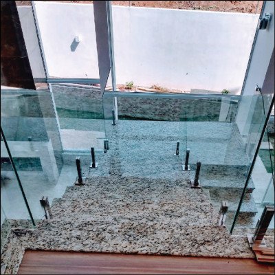 Guarda Corpo Escada em Vidro Temperado